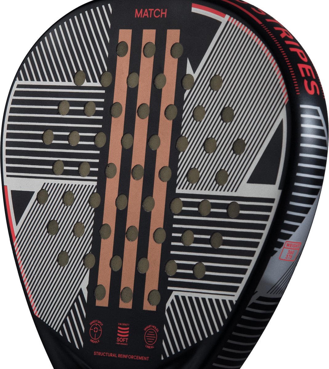 Adidas Match 3.3 Black/Grey Padel Racket