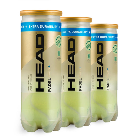 Head Pro S+ Padel Ballen 3 blikken van 3 ballen