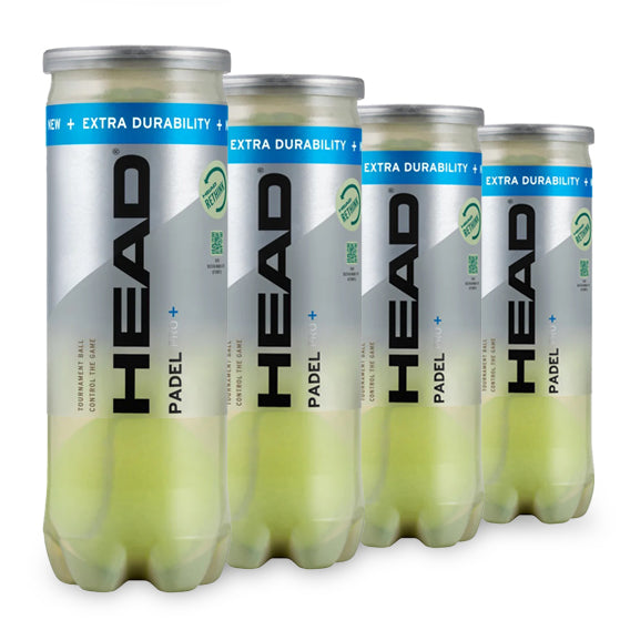 Head Pro+ Padel Ballen 4 blikken van 3 ballen
