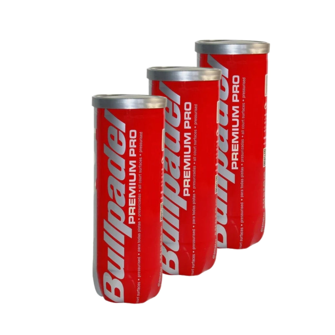 Bullpadel Premium Pro Padel Ballen 3 blikken van 3 ballen