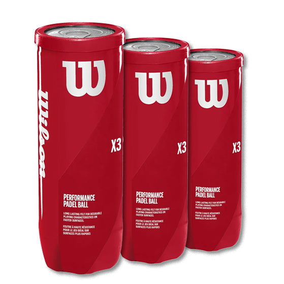 Wilson Padel X3 Padel Ballen 3 blikken van 3 ballen