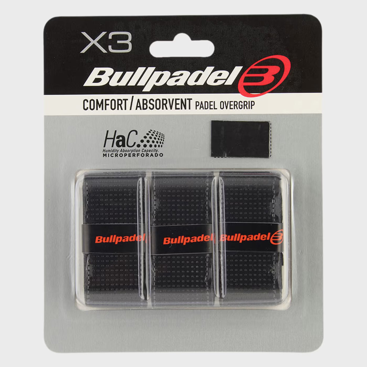 Bullpadel Comfort Overgrip Zwart
