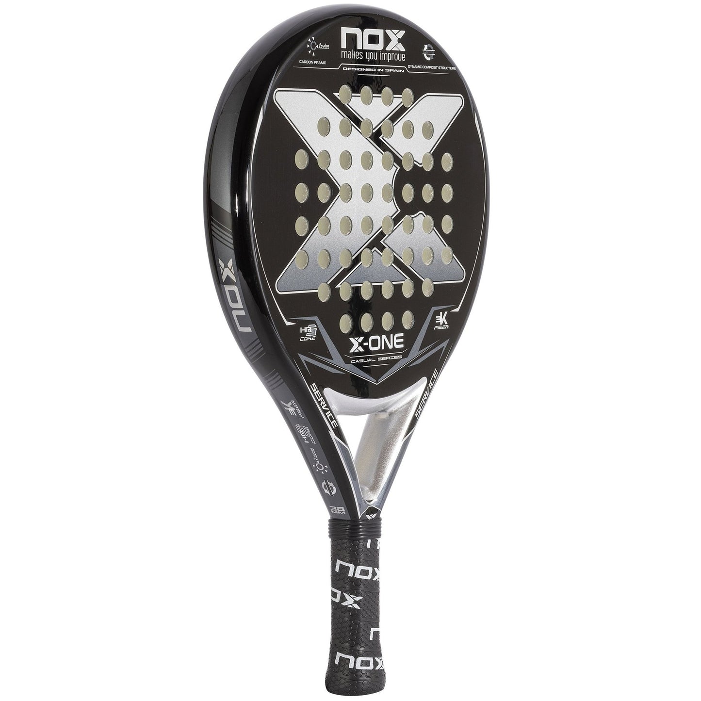 Nox X-One Casual Padel Racket Zwart