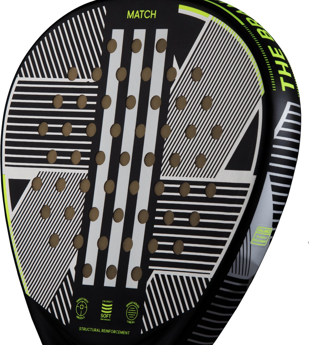 Adidas Match 3.3 Black/Lime Padel Racket