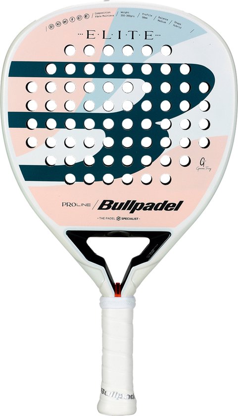 Bullpadel Elite W 25 Padelracket Dames Wit