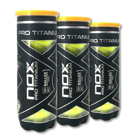 Nox Titanium Pro Padel Ballen 3 blikken van 3 ballen