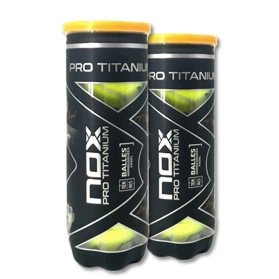 Nox Titanium Pro Padel Ballen 2 blikken van 3 ballen