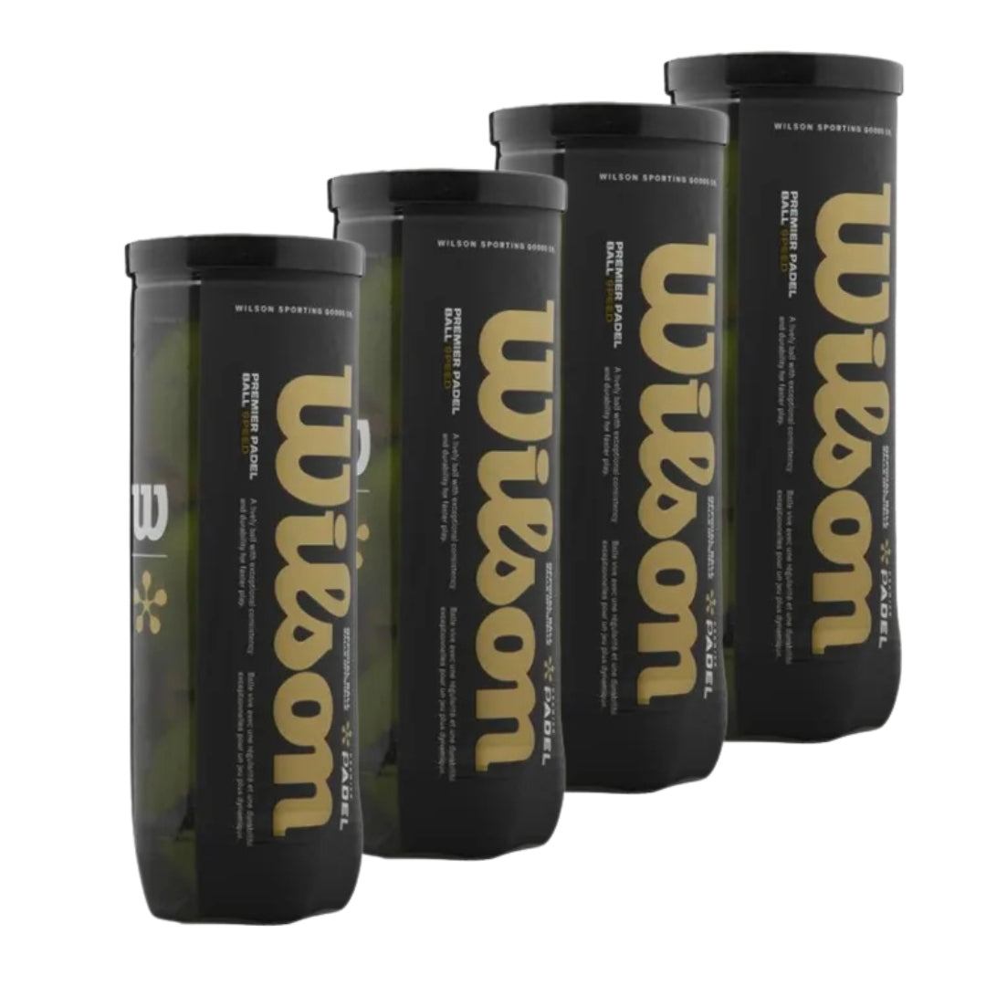 Wilson Premier Padel Speed Padel Ballen 4 blikken van 3 ballen