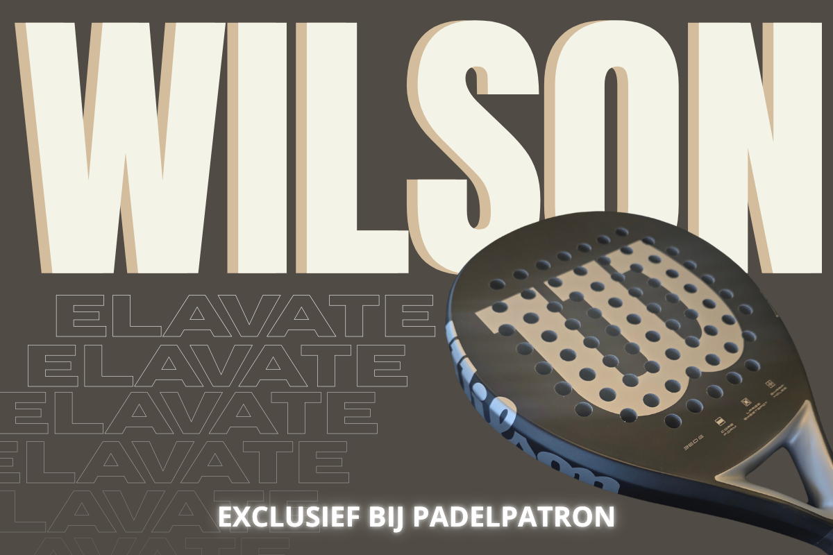 Wilson Elevate 2 padel racket zwart zilver – exclusief bij PadelPatron