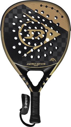 Dunlop Aero-Star Pro 16K (Diamant) - 2023 padel racket zwart/goud