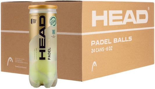 Head Padel Pro's doos 24 blikken 72 ballen padelballen