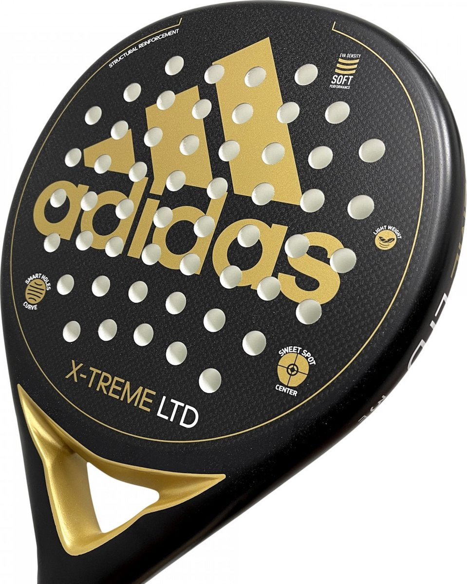 Adidas X-Treme LTD Donkergrijs/Goud/Zwart Padel Racket